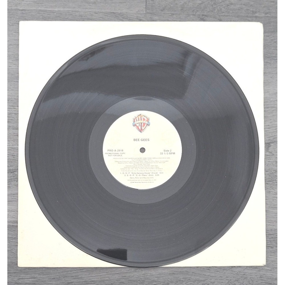 1987 Bee Gees "E·S·P" Promotional Vinyl 12" Single #PRO-A-2918‎
